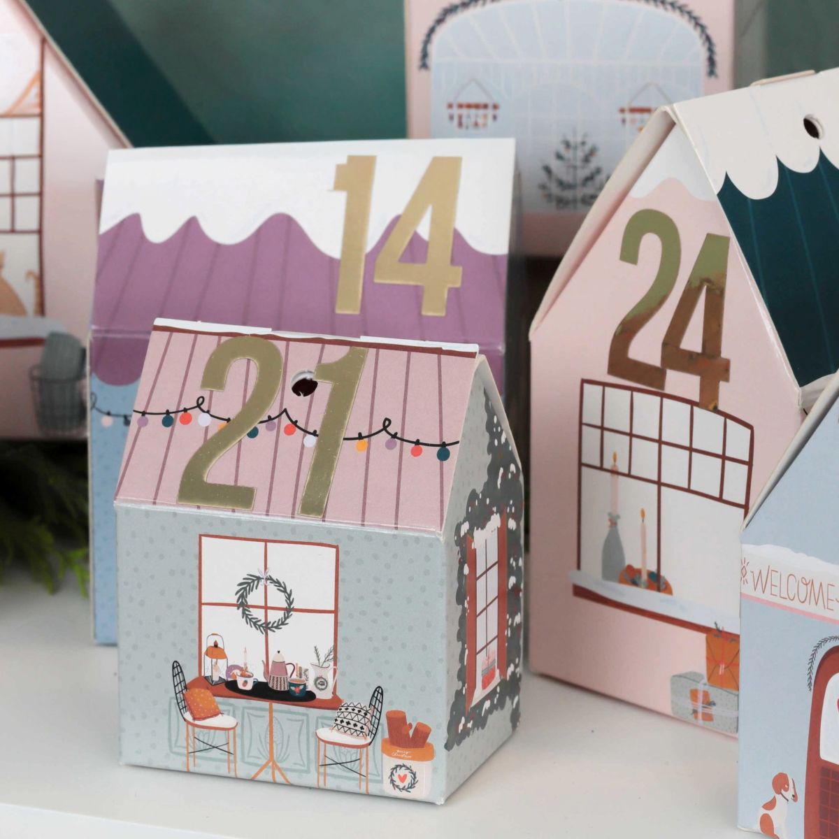 Adventskalender Kerstdorp – 24 Huisjes