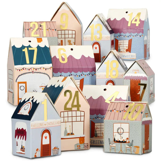 Adventskalender Kerstdorp – 24 Huisjes - Kletskop