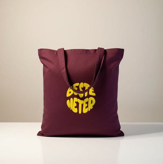Draagtas gepersonaliseerd met de tekst beste meterals origineel geschenk voor de meter