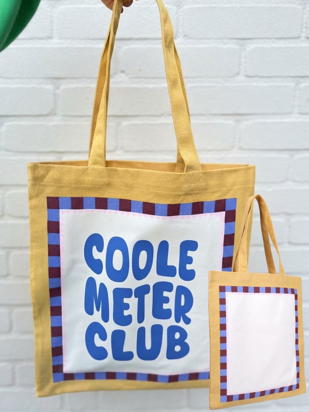 Totebag “Coole Meter Club” -Terracotta