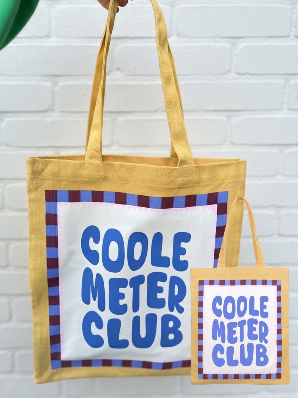 Totebag “Coole Meter Club” -Terracotta