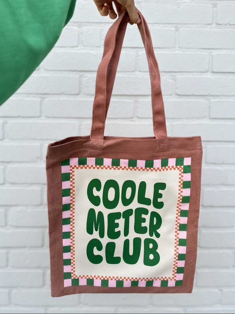 Totebag “Coole Meter Club” - Geel