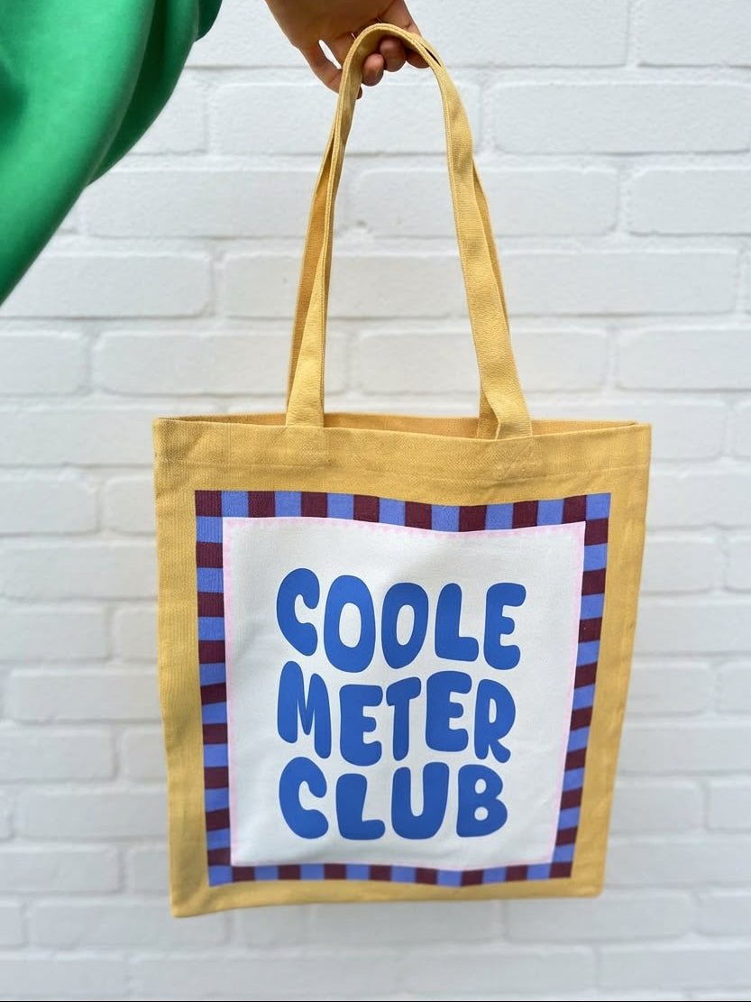 Totebag “Coole Meter Club” - Geel