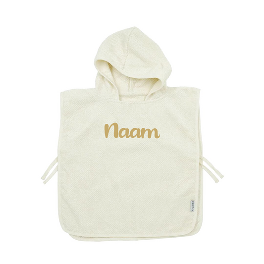 Badponcho op naam - Natural - Kletskop