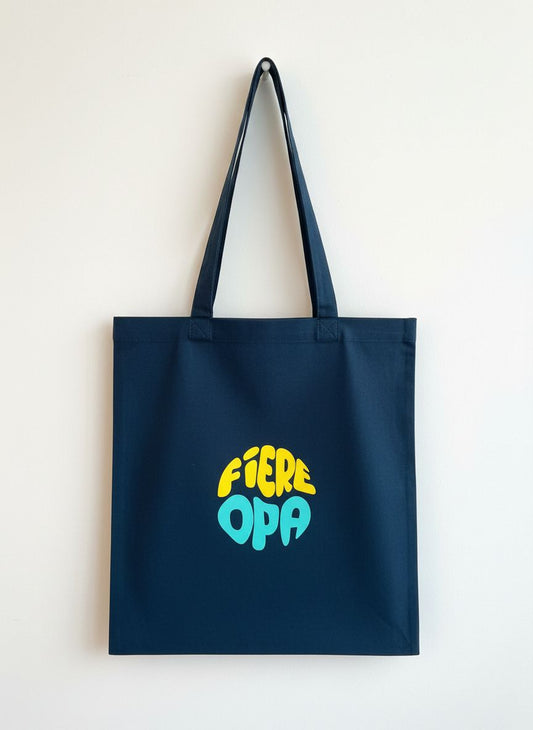 totebag als origineel cadeau voor opa als aankondiging baby