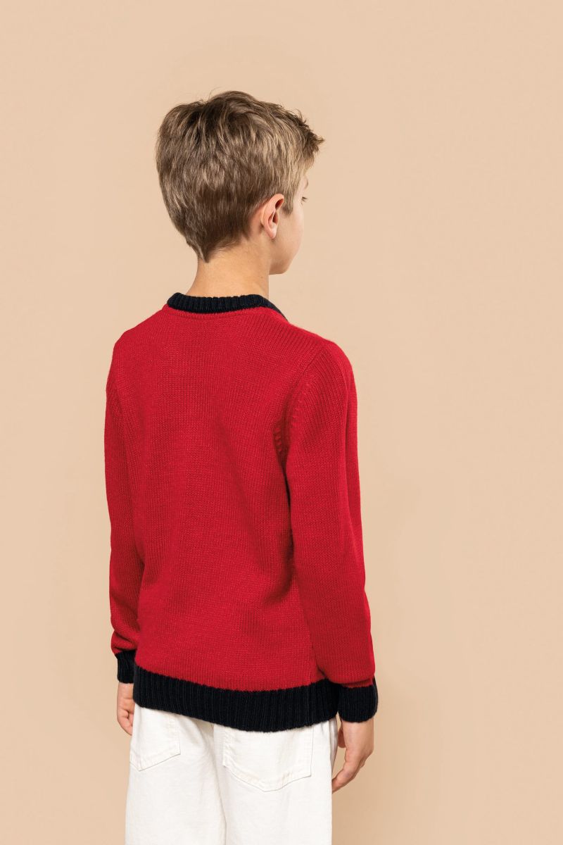 Kerst sweater voor kinderen met herten motief in promotie