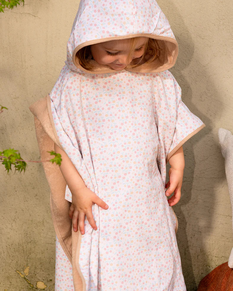 Fresk Kinder Poncho Surf Girl - Gepersonaliseerd