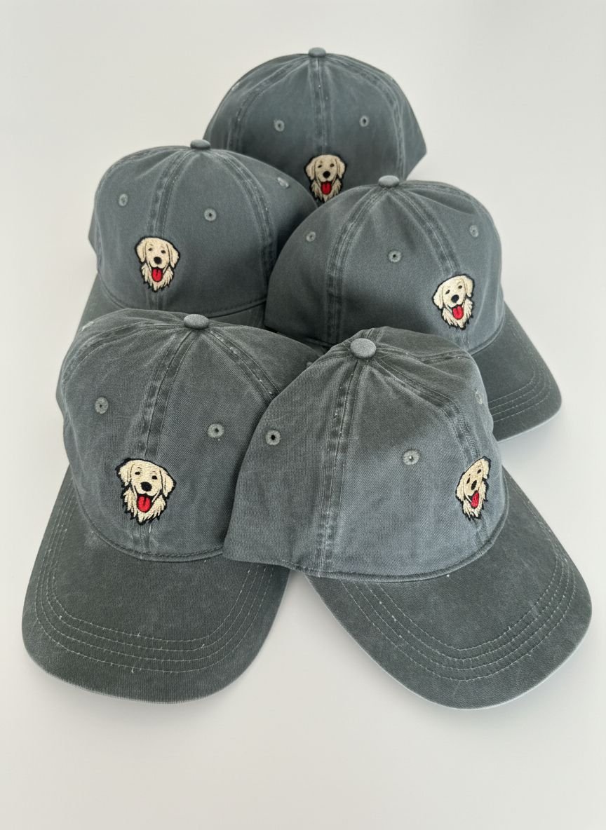 Vintage Cap - Geborduurd - Kletskop