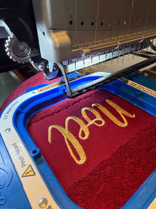 Strandlaken 150 cm x 100 cm - Geborduurd