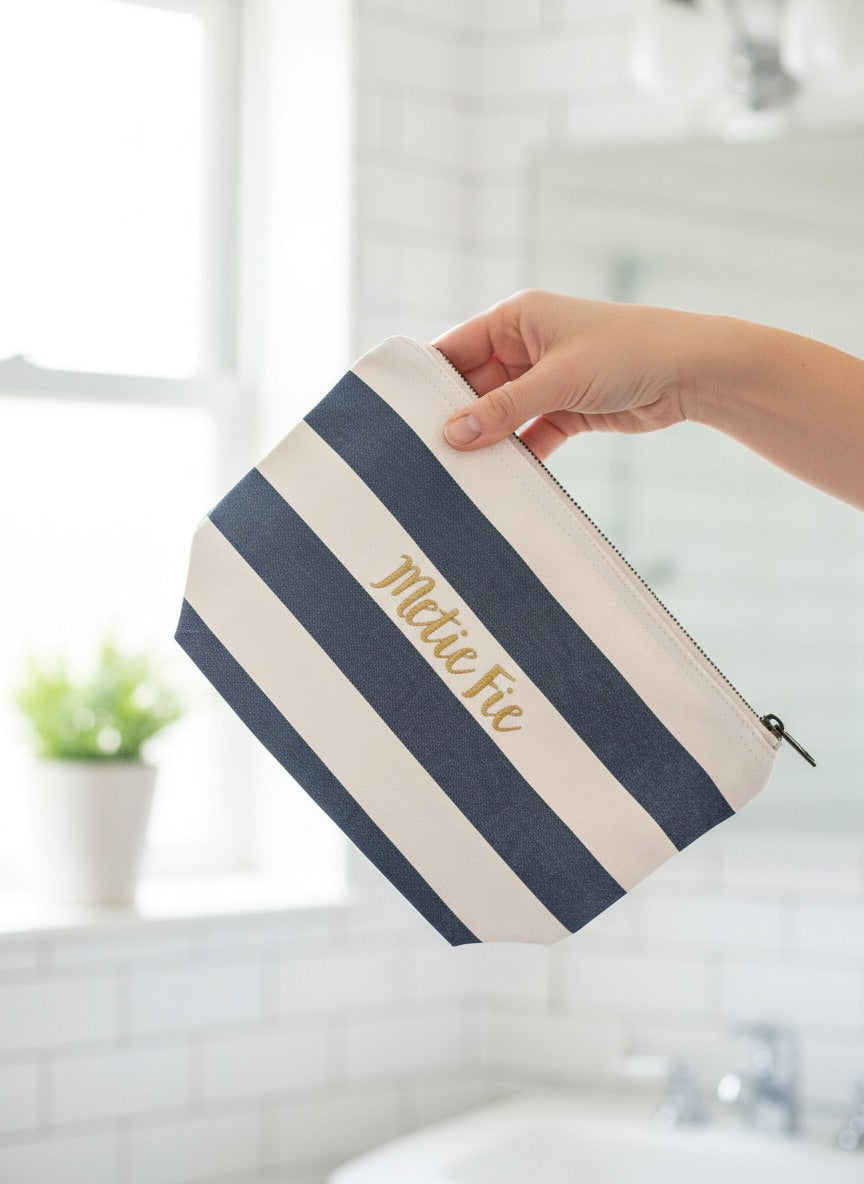 Toiletzak gepersonaliseerd als geschenk voor meter met Metie