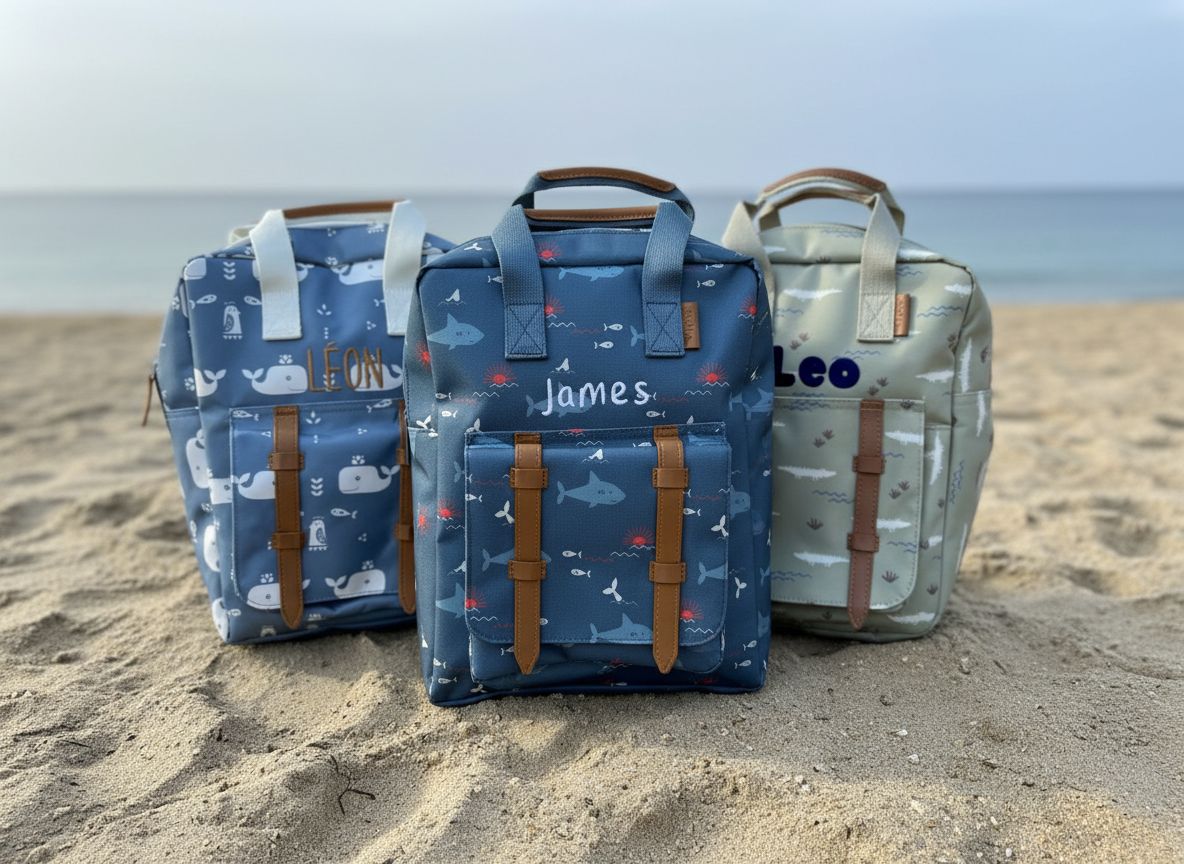 Gepersonaliseerde Fresk kleuter rugzakken stijlvol geborduurd op naam