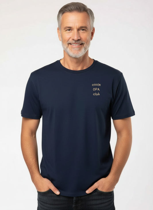 Gepersonaliseerde T-shirt voor een opa met als originele opdruk Coole Opa Club