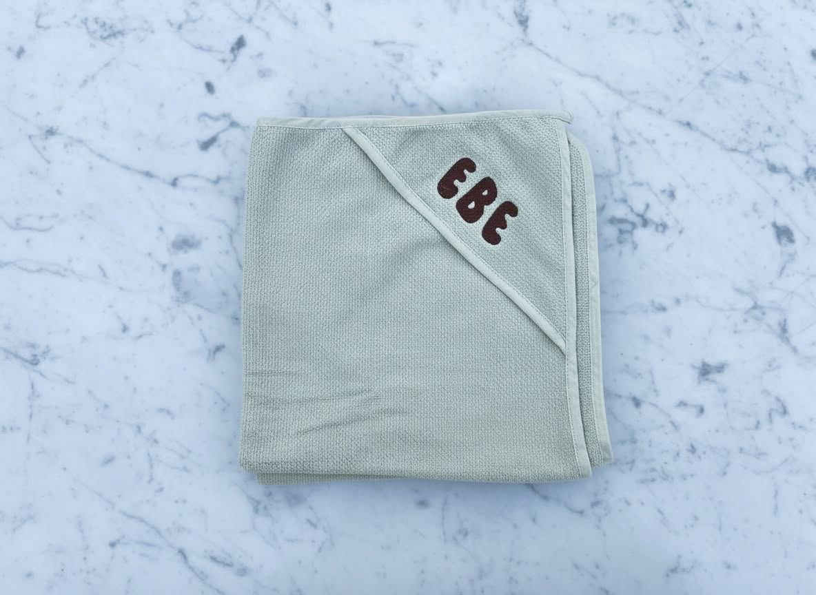 Badcape op naam - Olive
