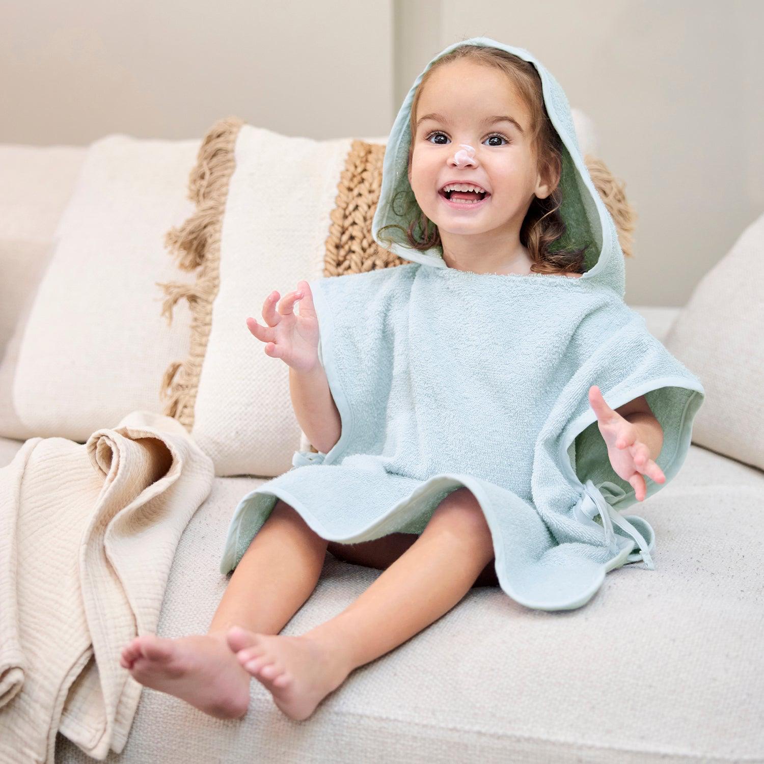 Badponcho op naam - Soft Lavendel - Kletskop