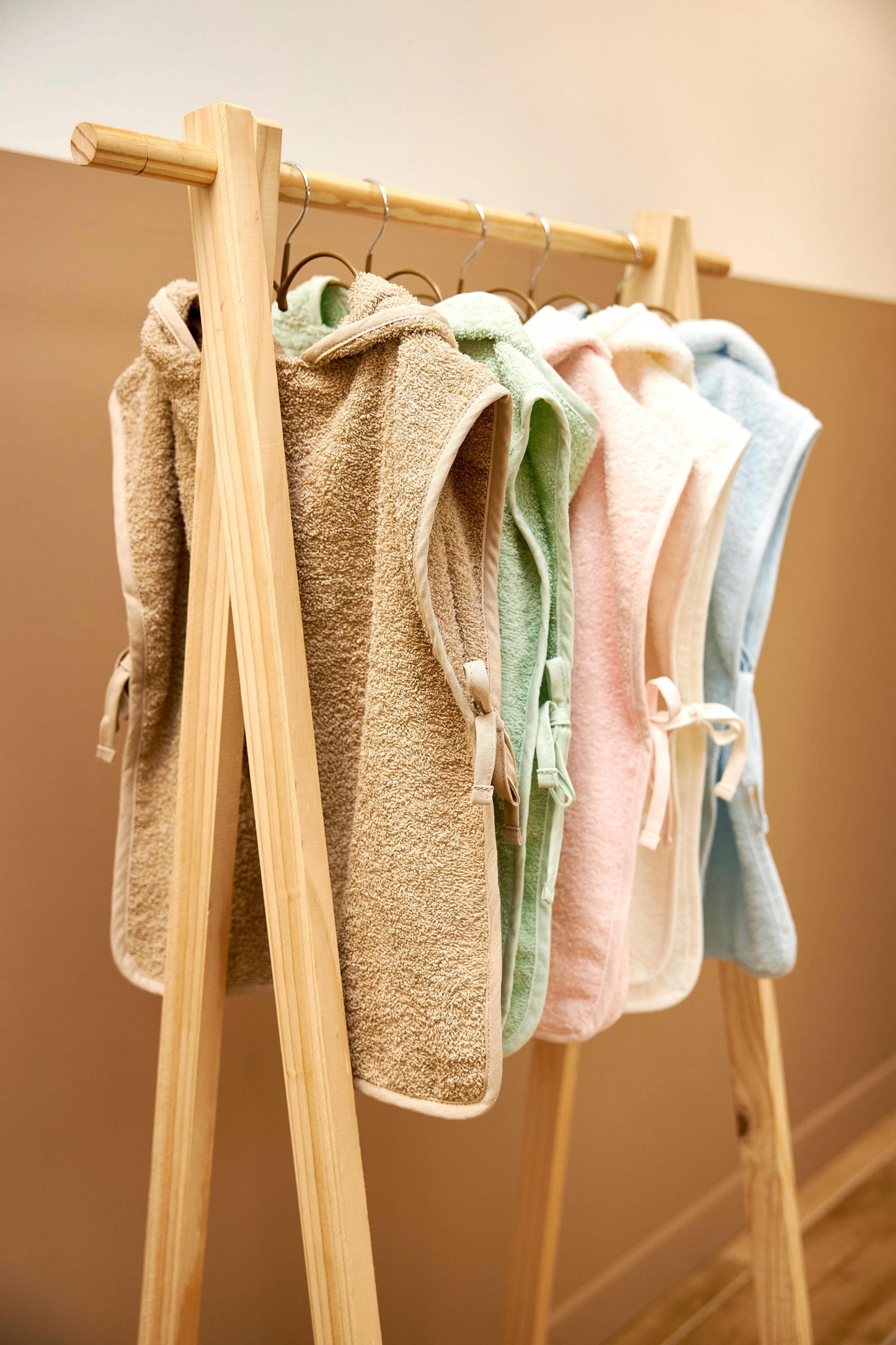 Badponcho op naam - Soft Green - Kletskop