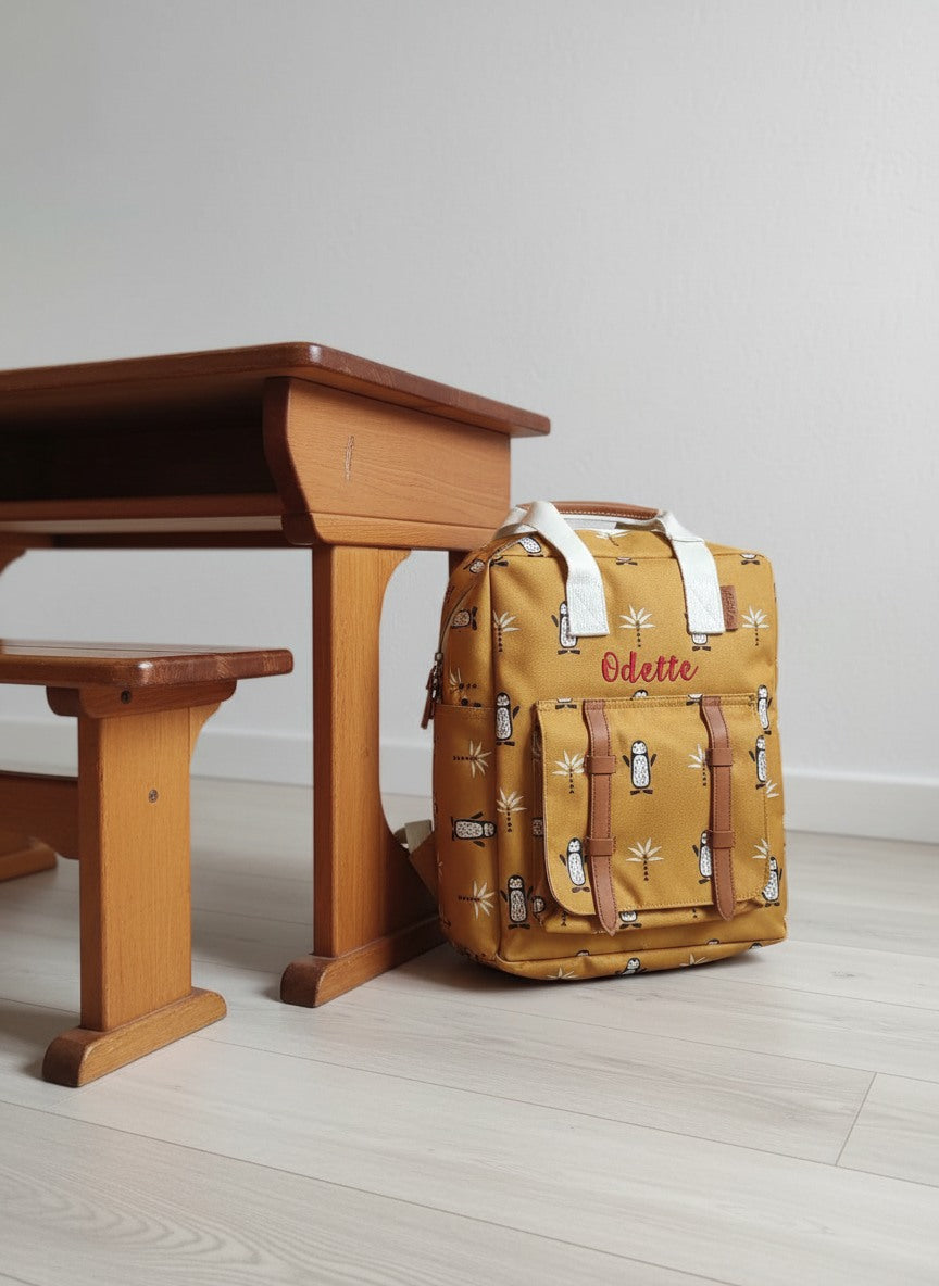 Gepersonaliseerde Fresk rugzak professioneel geborduurd met naam kindje