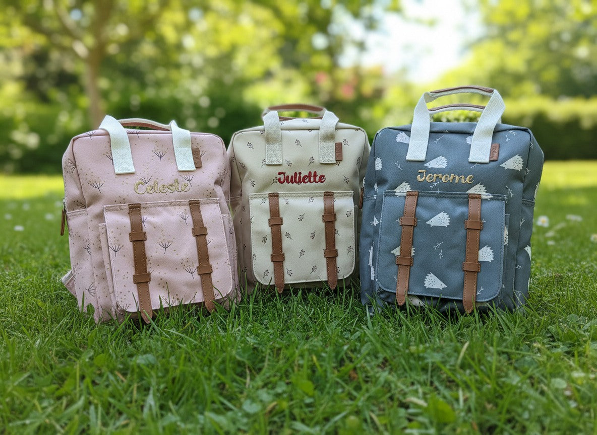 Kinder rugzakjes van Fresk luxueus geborduurd met naam