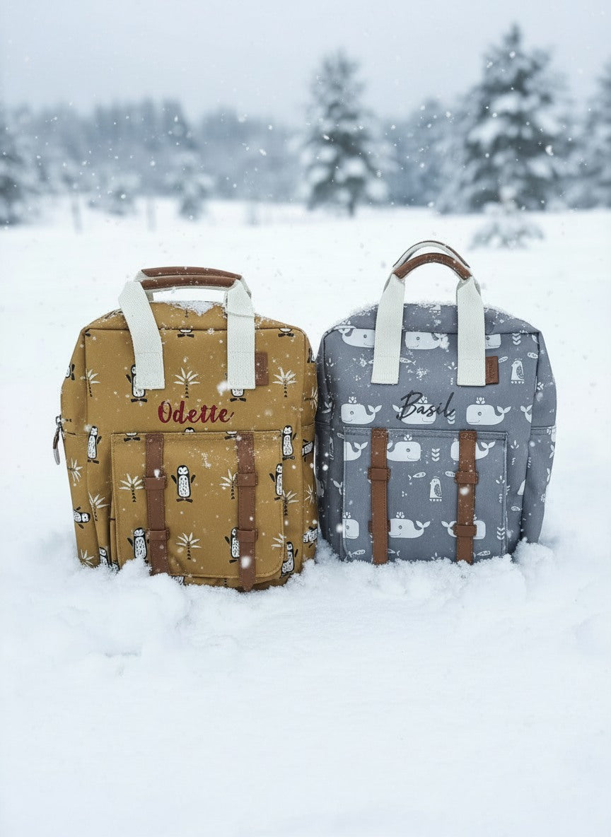 Gepersonaliseerde Fresk kinder rugzakjes stijlvol geborduurd met naam