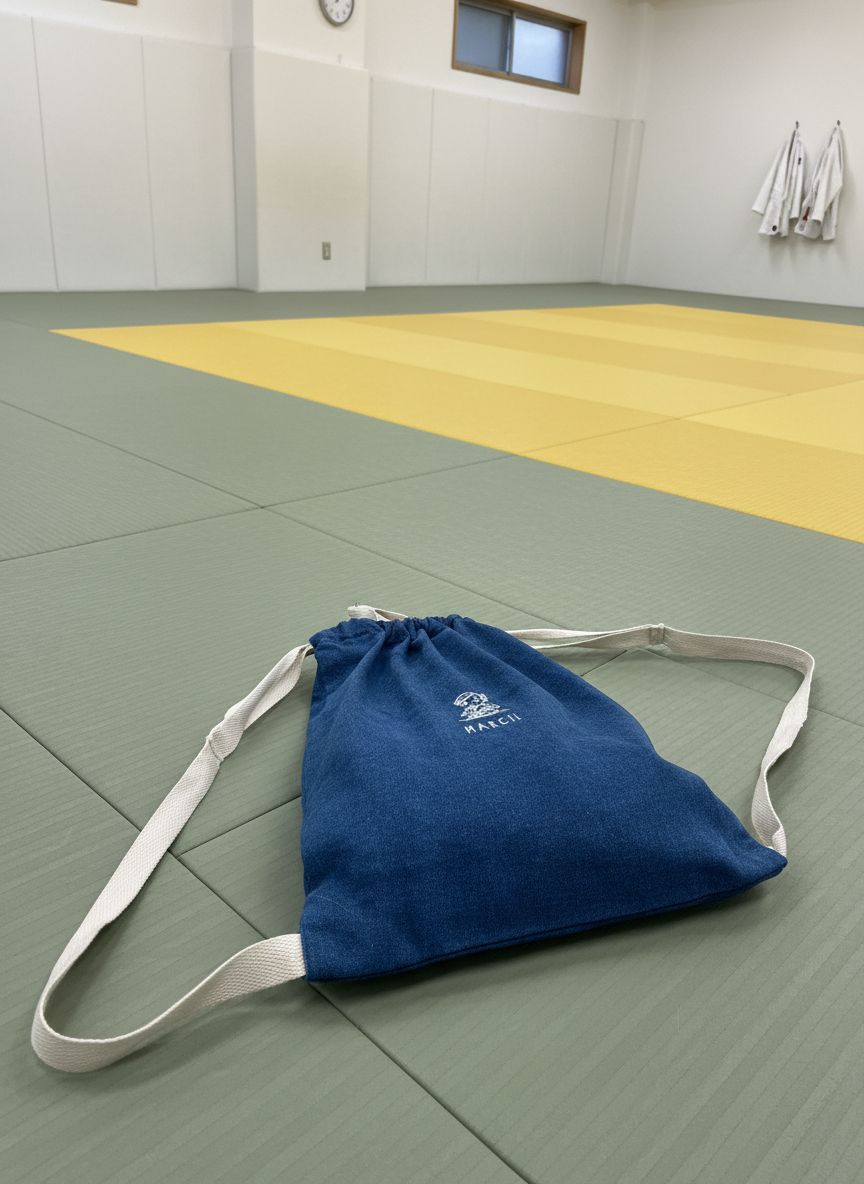 Gepersonaliseerd jeans turnzakje - Judo - - Kletskop