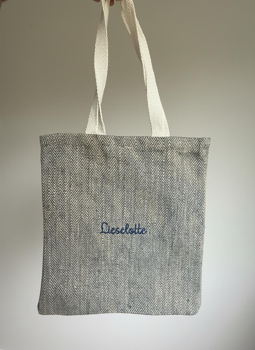 EcoLuxe Totebag - Geborduurd - Kletskop
