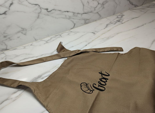 Keukenschort - Geborduurd