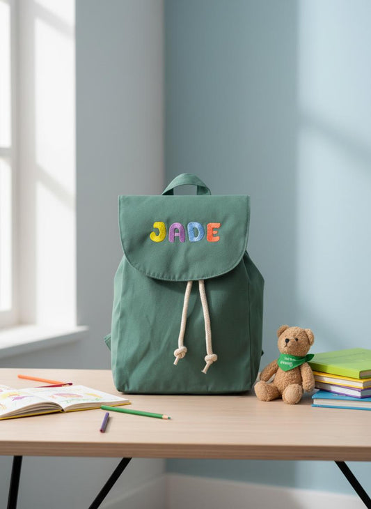 Hubble Hipster Rugzakje - Geborduurd kleurrijke naam