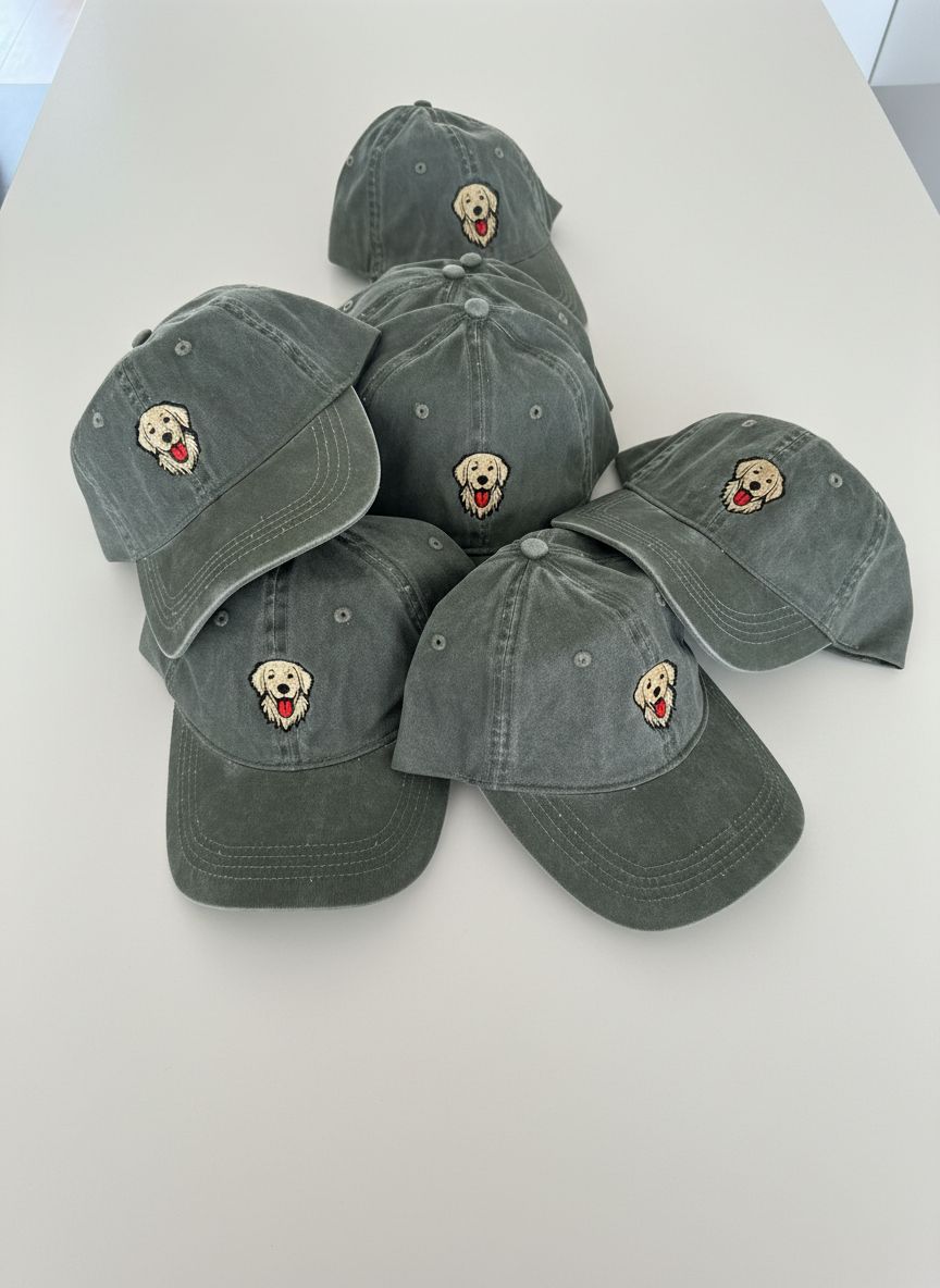 Vintage Cap - Geborduurd - Kletskop