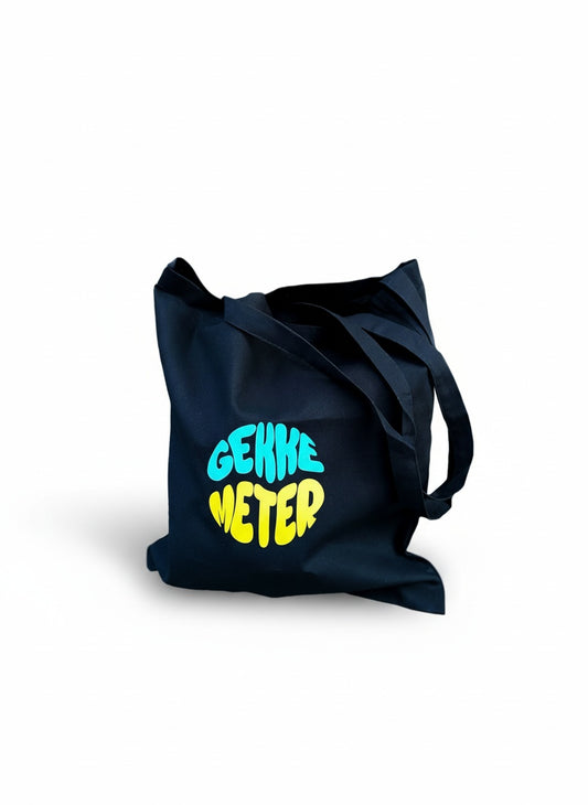 Draagtas met colorblocking bedrukking gekke meter als geschenk voor het vragen van meterschap