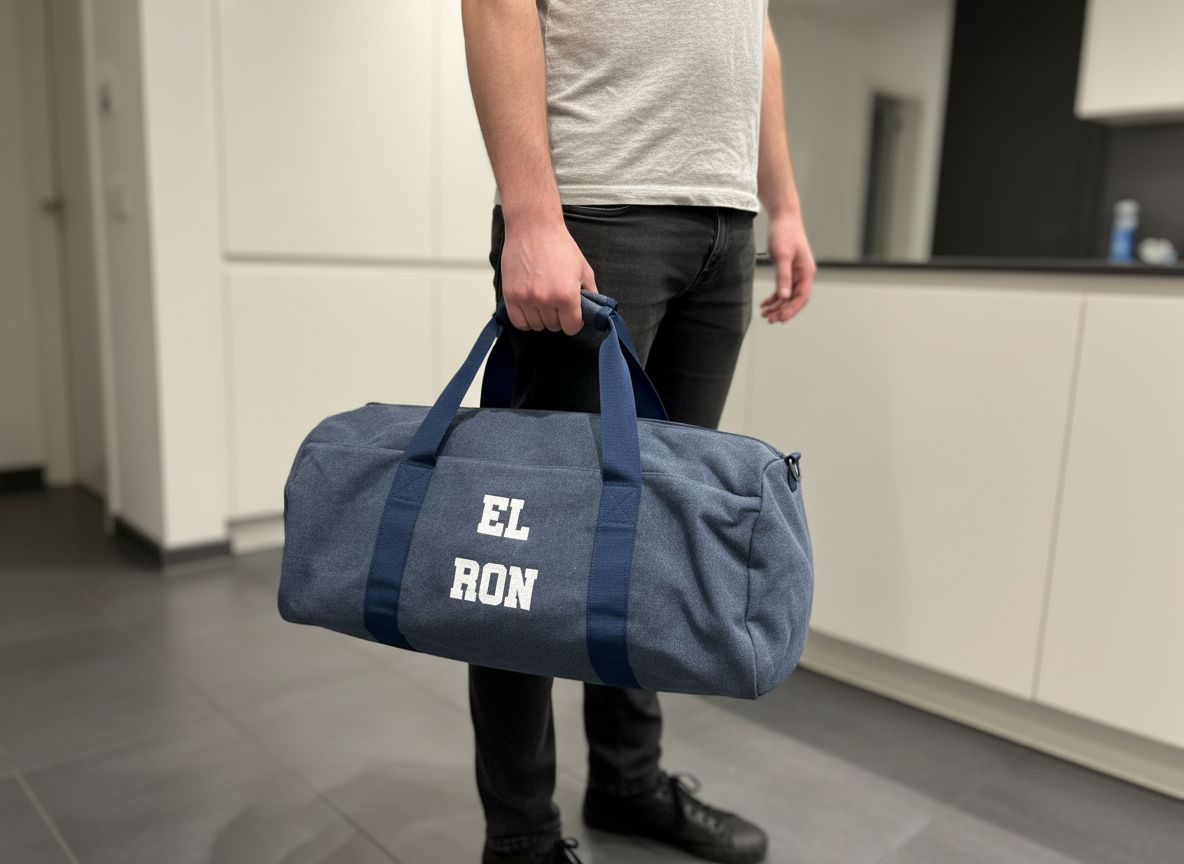 Vintage weekender - Geborduurd - Kletskop