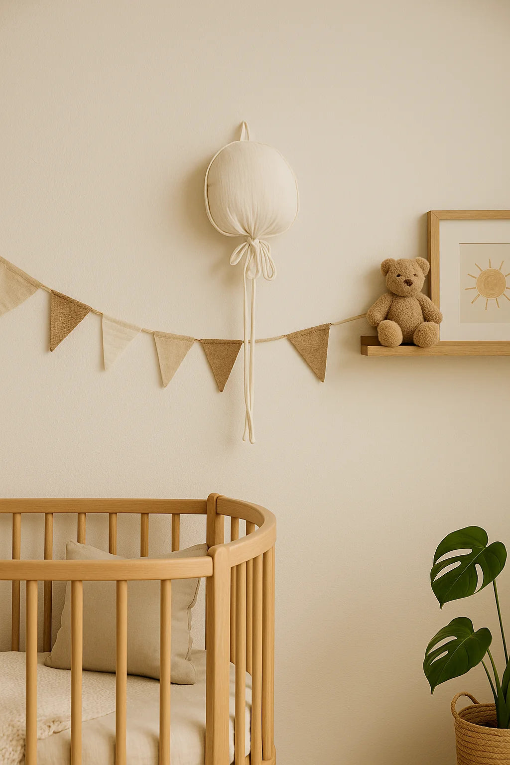 Hydrofiele ballon kinderkamer - Beige