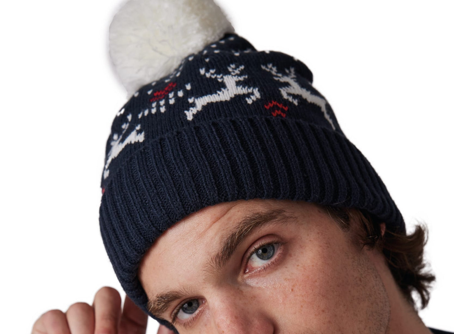 Kerstmuts voor volwassenen met rendieren