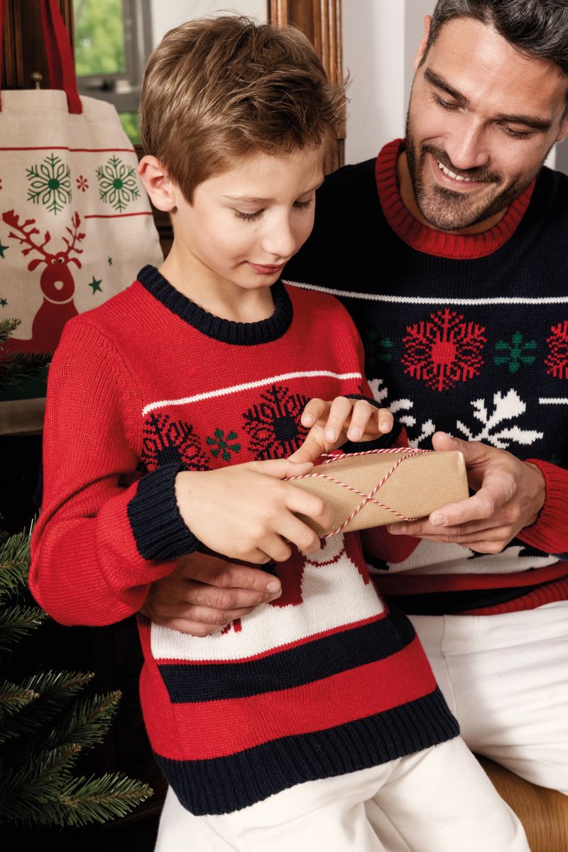 Kinder kersttrui met rendier