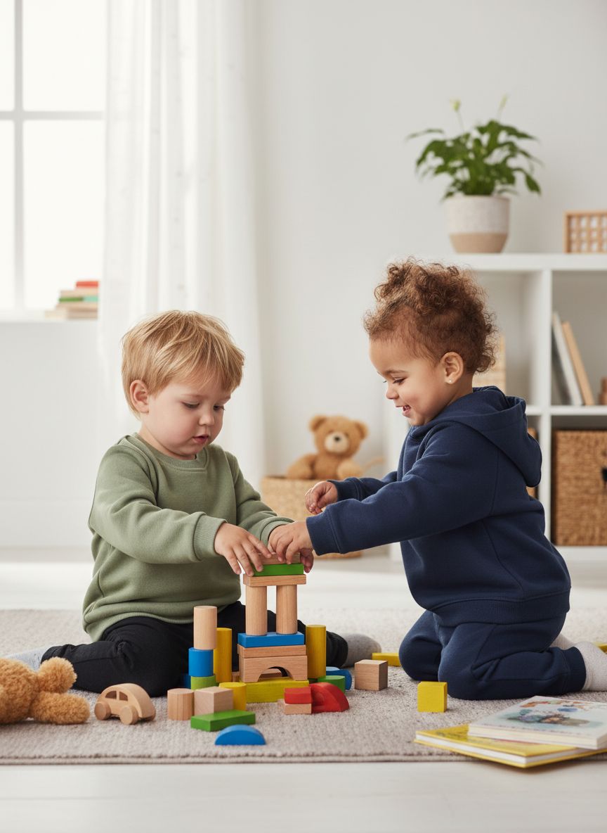 Spelende Kindjes met een babybugz hoodie en sweater 