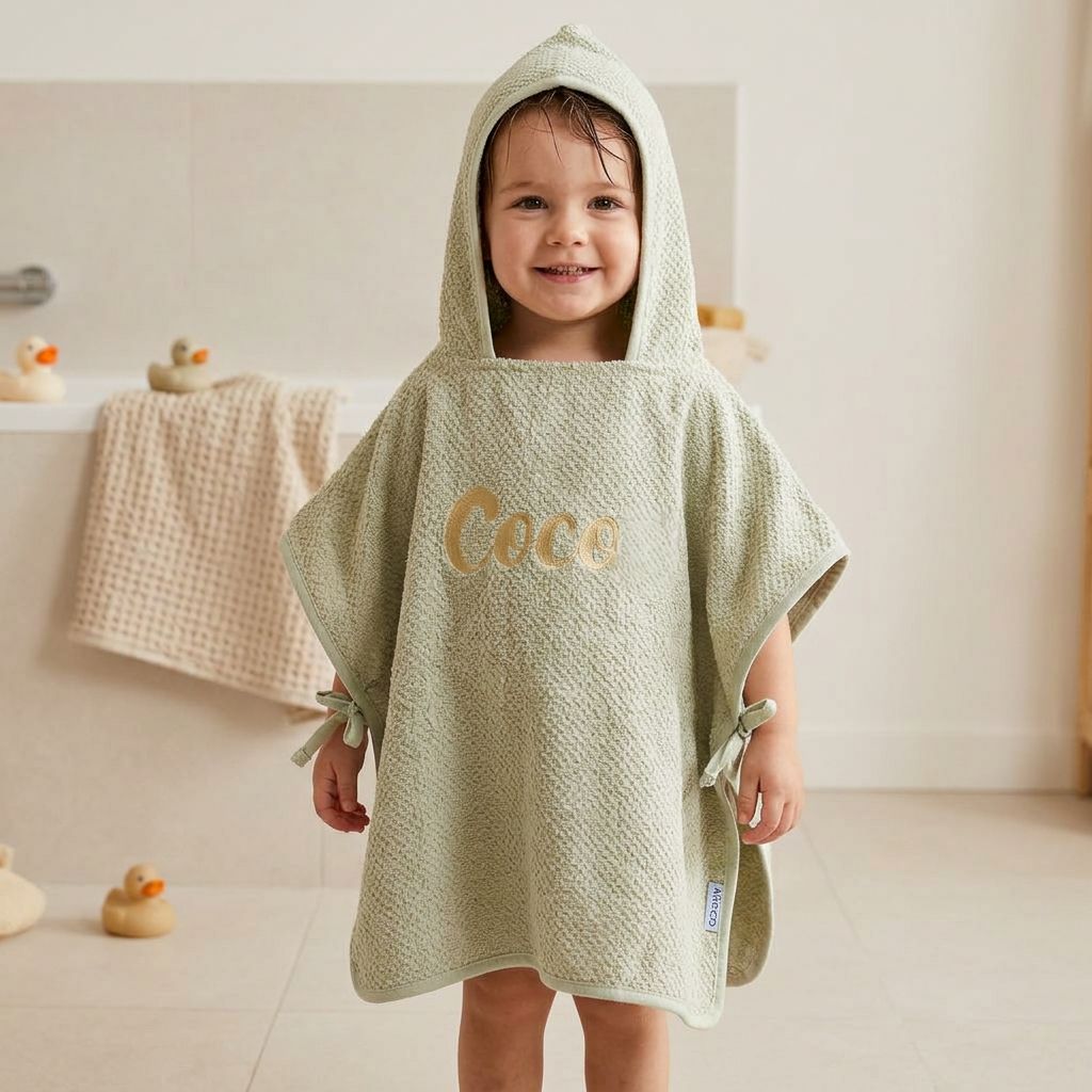 Badponcho op naam - Natural - Kletskop