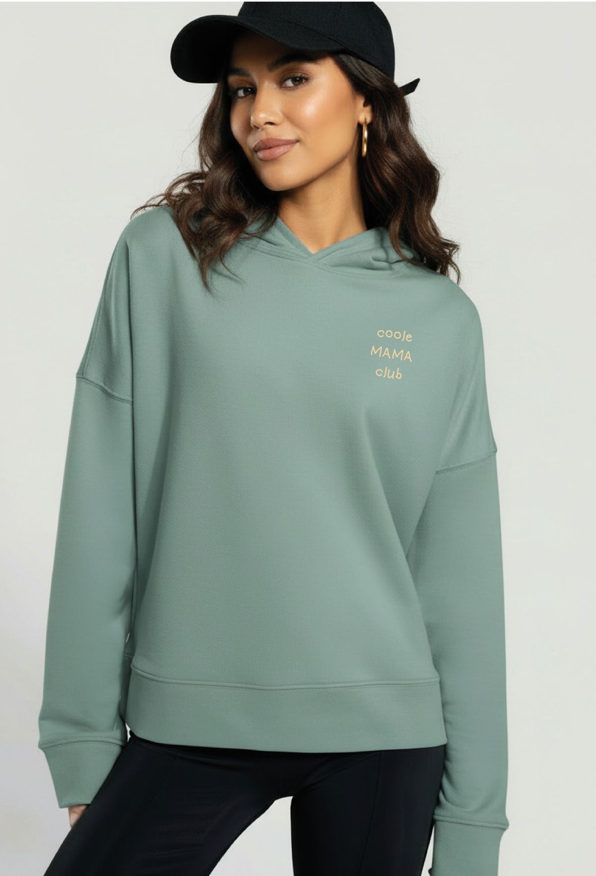Coole Mama club oversized sweater met kap