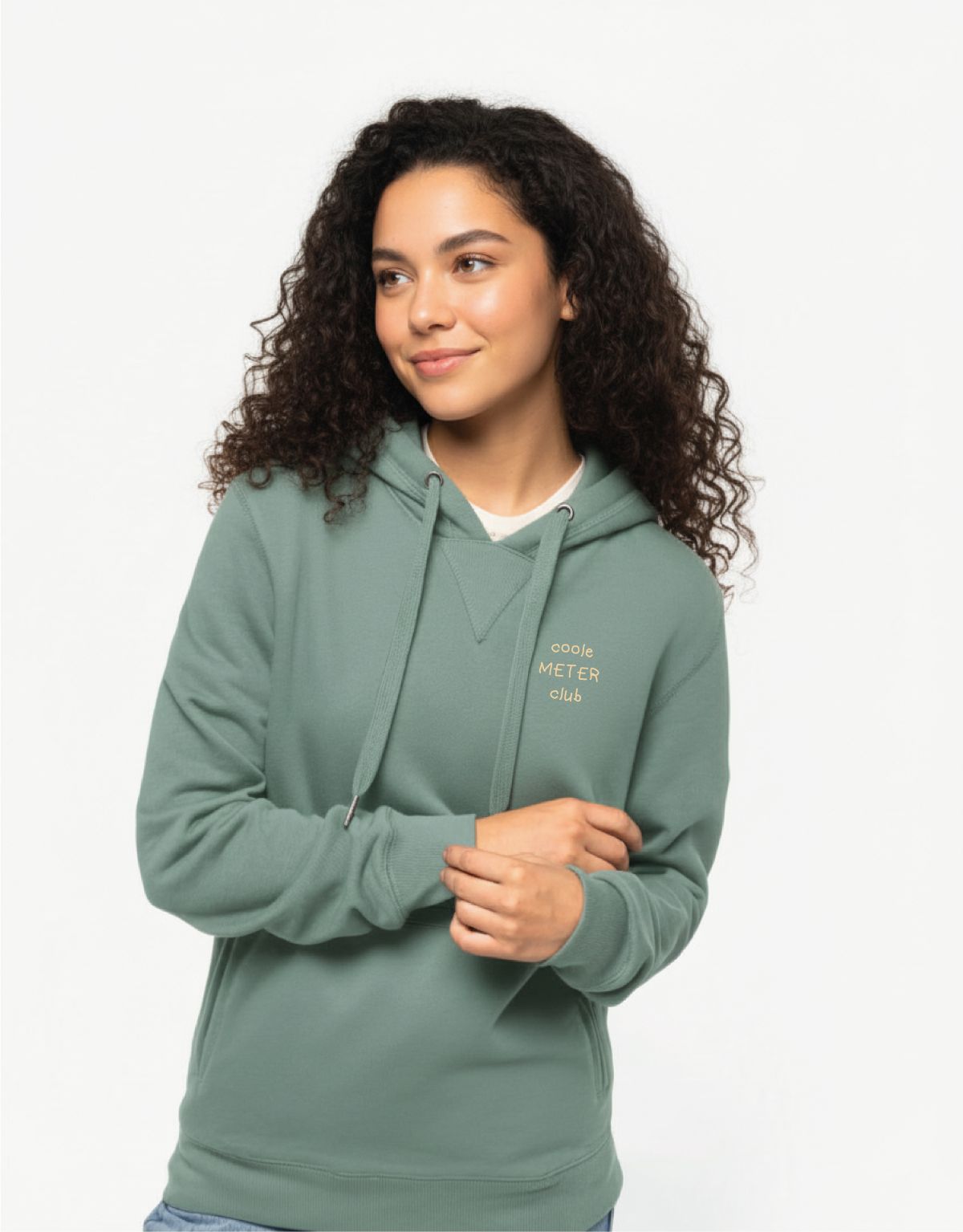 Coole Meter club oversized sweater met kap