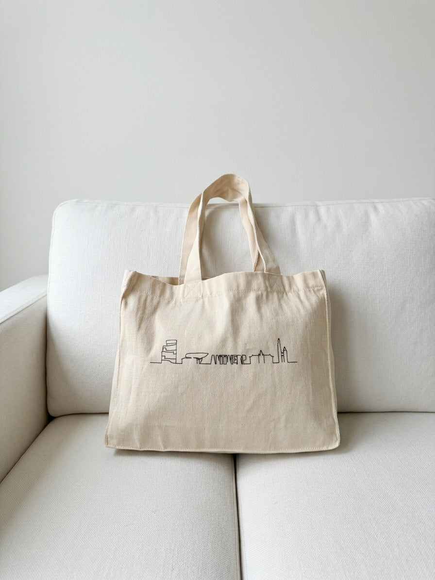 Canvas tas Antwerp skyline