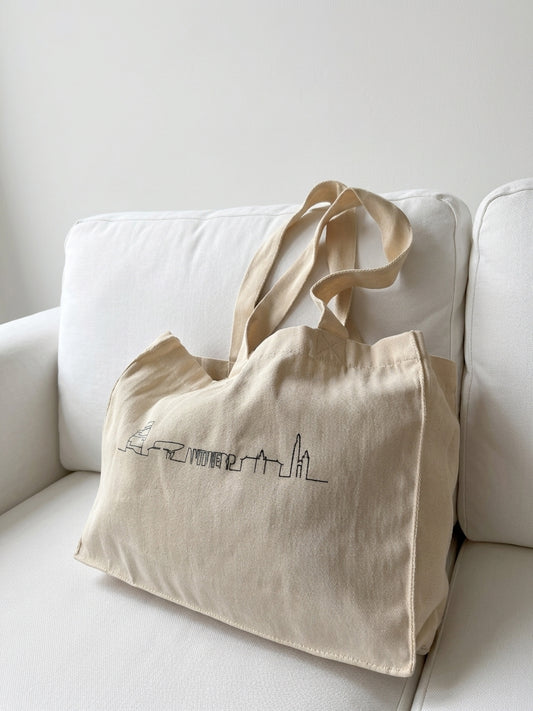 Canvas tas Antwerp skyline