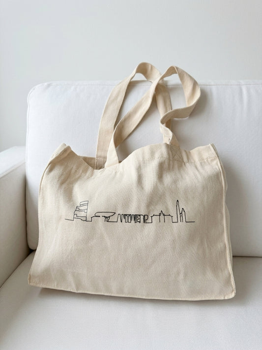 Canvas tas Antwerp skyline