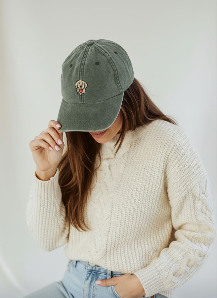 Vintage Cap - Geborduurd - Kletskop