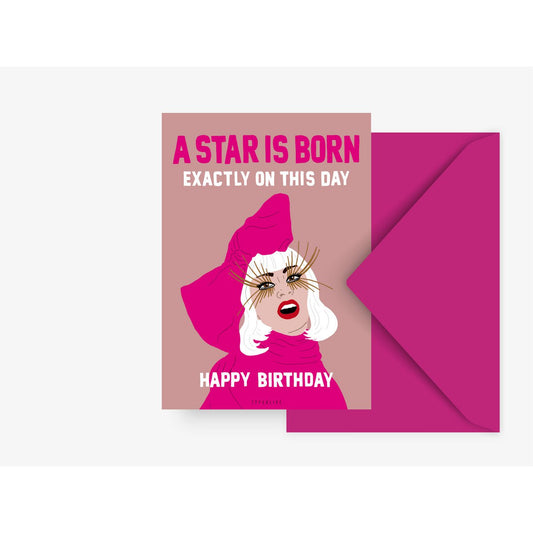 Wenskaart - A star is born - Kletskop