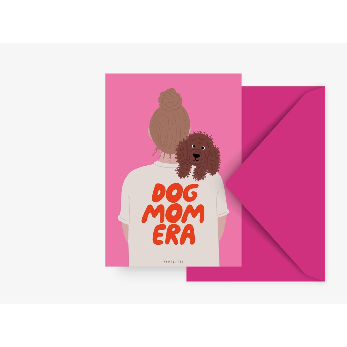 Wenskaart - Hond - Dog mom - Kletskop