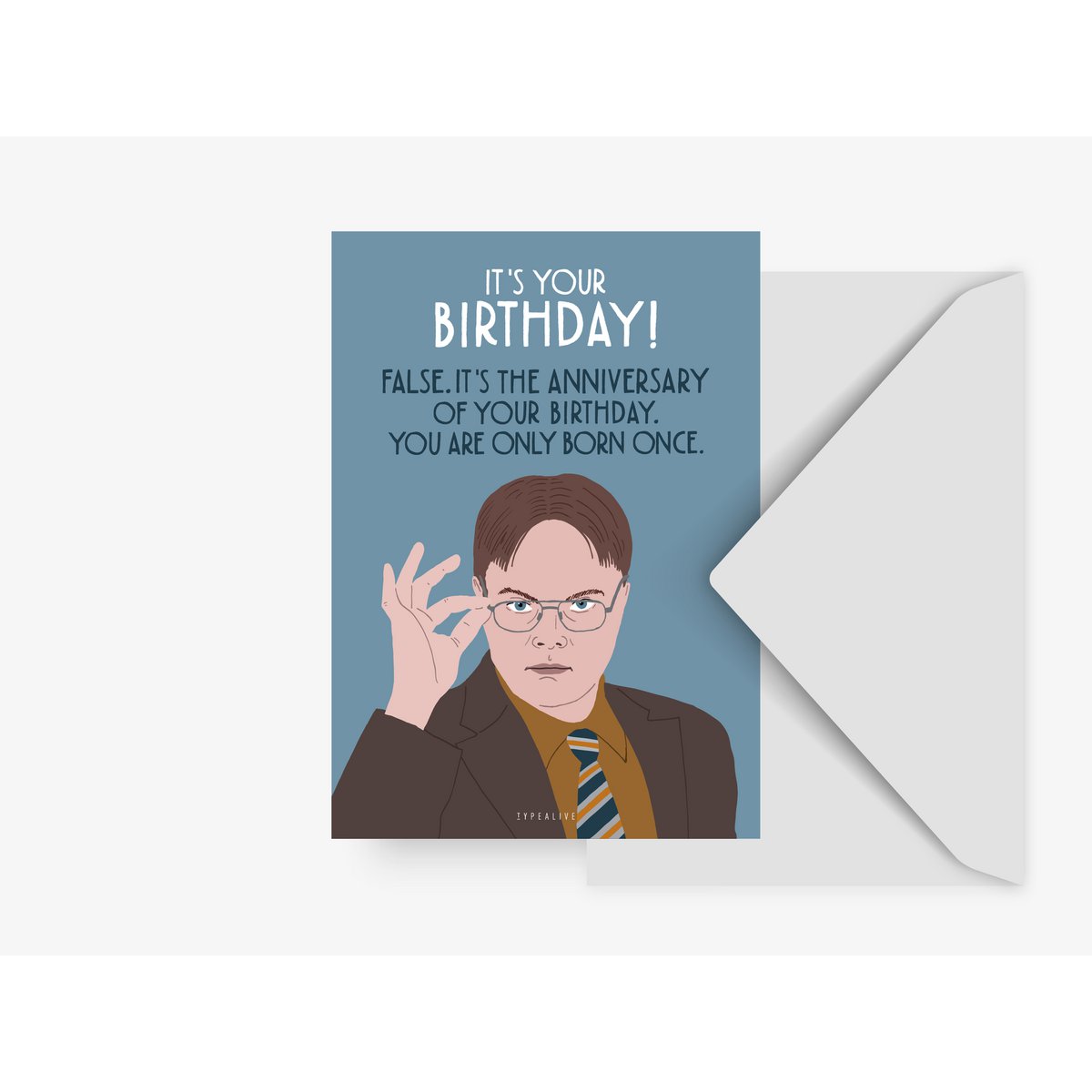 Wenskaart - It's the anniversary of your birthday - Kletskop