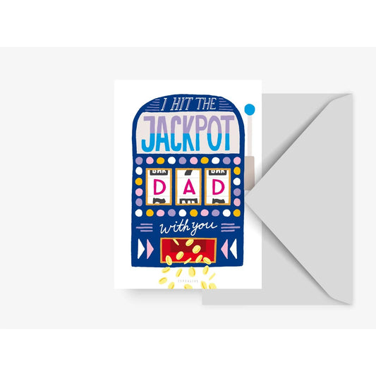 Wenskaart - Jackpot DAD - Kletskop