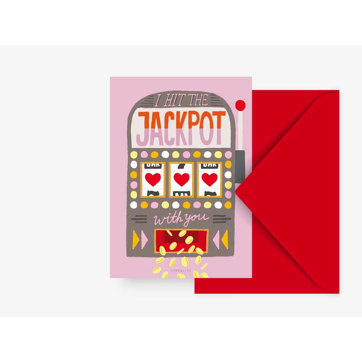 Wenskaart - Jackpot Liefde - Kletskop