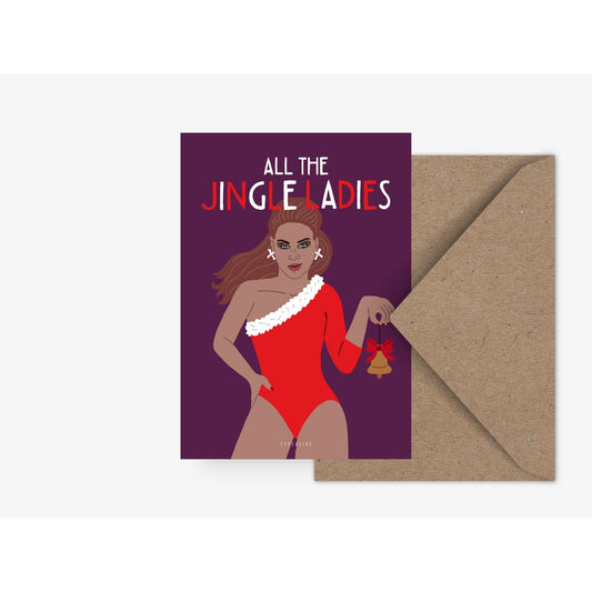 Wenskaart - All the jingle ladies - Kletskop